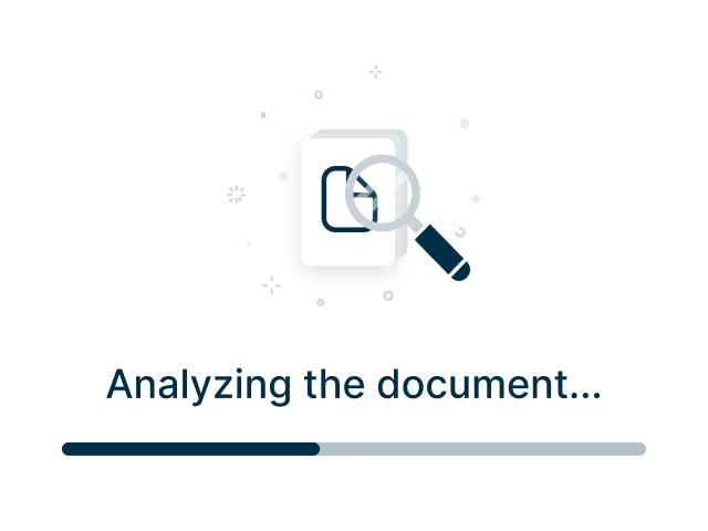 AI analyzes, extracts, and structures the content.