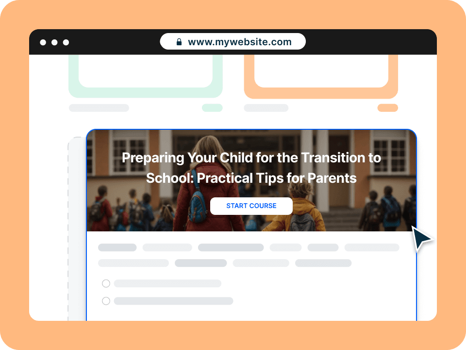 Incrusta minicursos y colecciones de minicursos en tus páginas web.