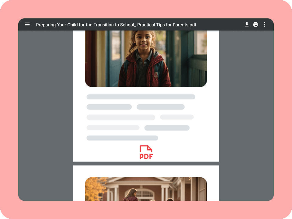 Exporta al instante tu minicurso a PDF para textos de curso atractivos.