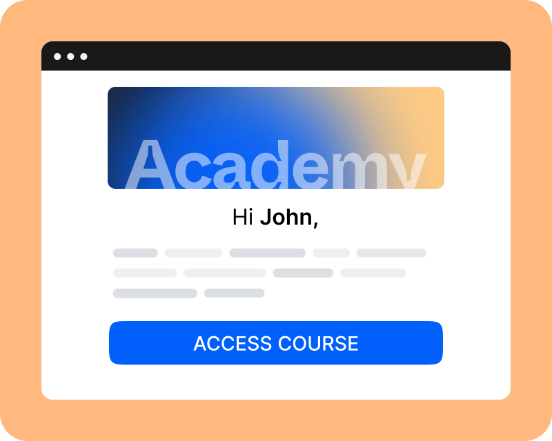 Enlace mágico sin contraseña que da a los alumnos acceso con un clic.