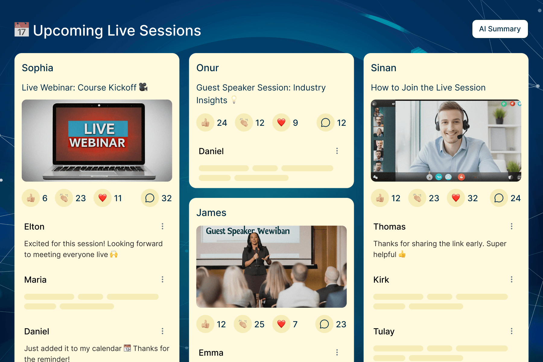 Live Meetup Invitations