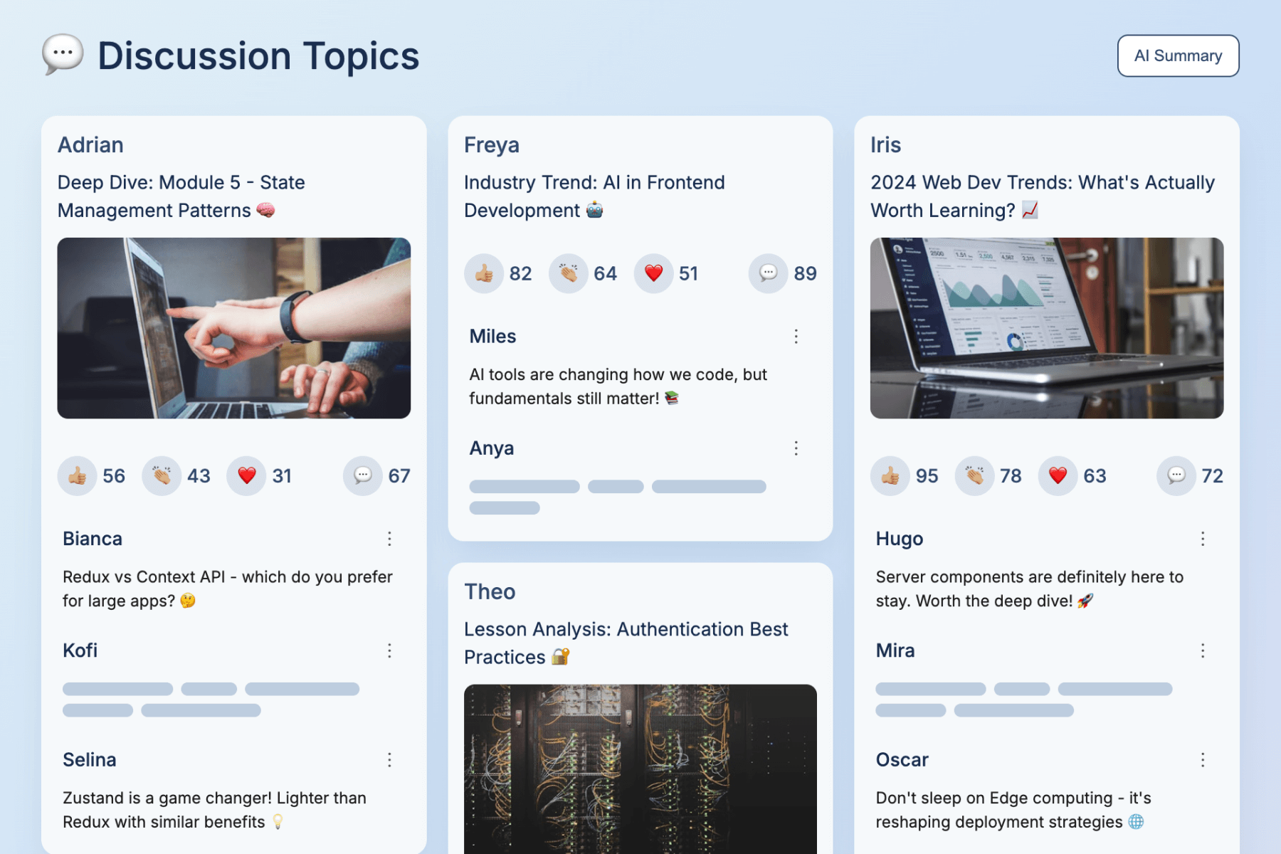 Discussion Topics